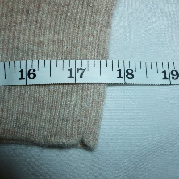 Charter Club Cashmere Long Sleeve Zip Up Hoodie Zipper M Pearl Taupe Cream NWT - Picture 9 of 15